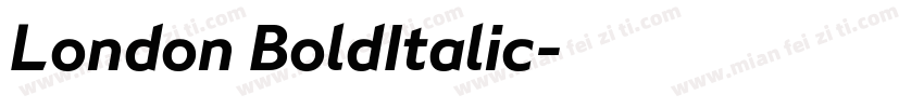 London BoldItalic字体转换